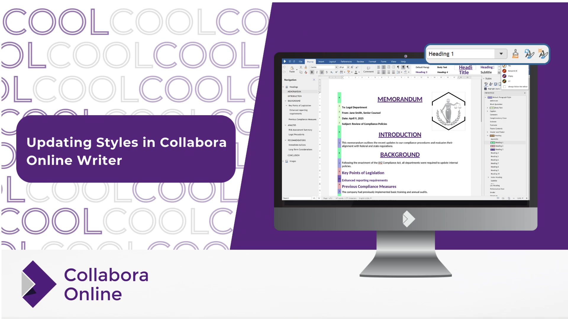 Updating Styles in Collabora Online