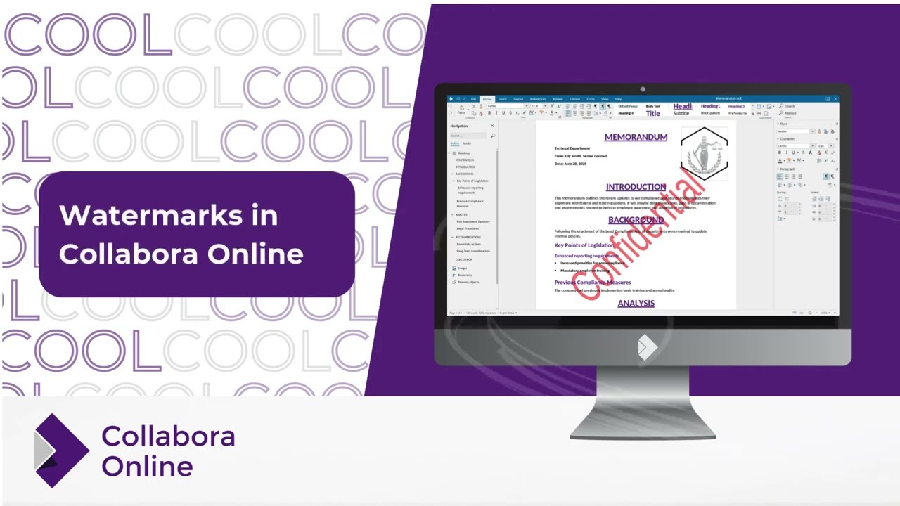 Watermarks in Collabora Online